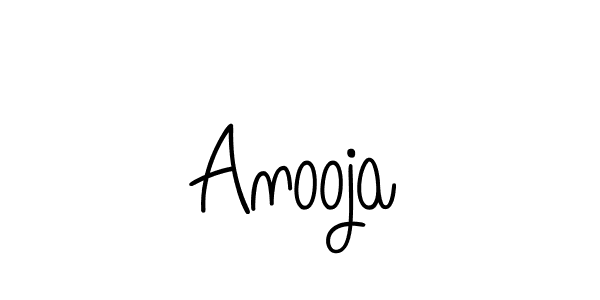 Use a signature maker to create a handwritten signature online. With this signature software, you can design (Angelique-Rose-font-FFP) your own signature for name Anooja. Anooja signature style 5 images and pictures png