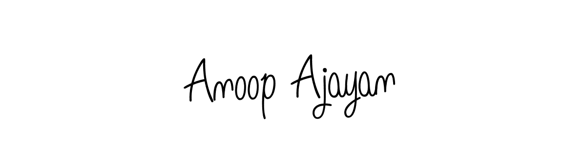 How to make Anoop Ajayan signature? Angelique-Rose-font-FFP is a professional autograph style. Create handwritten signature for Anoop Ajayan name. Anoop Ajayan signature style 5 images and pictures png