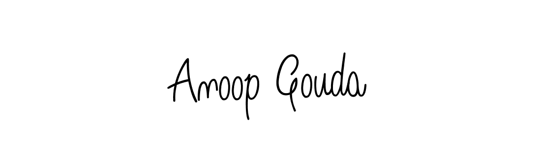 Also we have Anoop Gouda name is the best signature style. Create professional handwritten signature collection using Angelique-Rose-font-FFP autograph style. Anoop Gouda signature style 5 images and pictures png