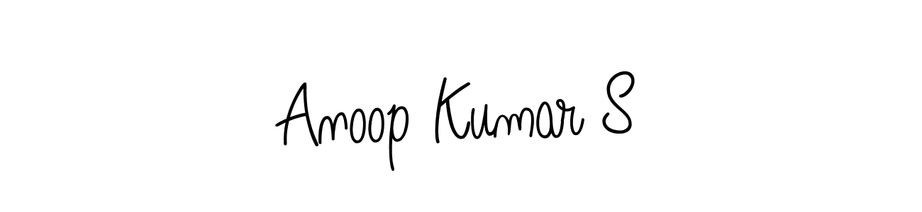 How to Draw Anoop Kumar S signature style? Angelique-Rose-font-FFP is a latest design signature styles for name Anoop Kumar S. Anoop Kumar S signature style 5 images and pictures png
