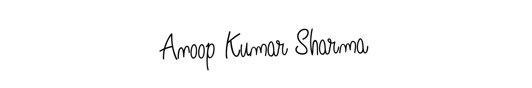 You should practise on your own different ways (Angelique-Rose-font-FFP) to write your name (Anoop Kumar Sharma) in signature. don't let someone else do it for you. Anoop Kumar Sharma signature style 5 images and pictures png