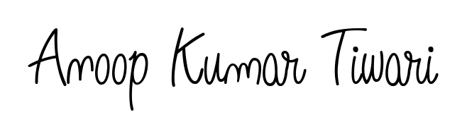 Looking for an artistic signature for Anoop Kumar Tiwari? The Angelique-Rose-font-FFP calligraphy style gives a sophisticated flow suitable for business cards and emails. Anoop Kumar Tiwari signature style 5 images and pictures png