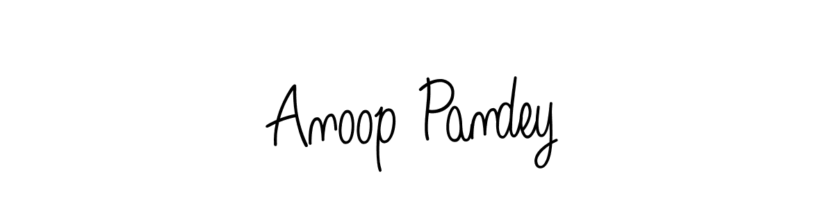 Anoop Pandey stylish signature style. Best Handwritten Sign (Angelique-Rose-font-FFP) for my name. Handwritten Signature Collection Ideas for my name Anoop Pandey. Anoop Pandey signature style 5 images and pictures png