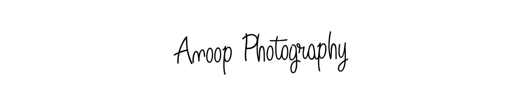 The best way (Angelique-Rose-font-FFP) to make a short signature is to pick only two or three words in your name. The name Anoop Photography include a total of six letters. For converting this name. Anoop Photography signature style 5 images and pictures png