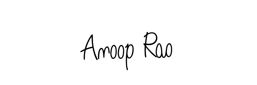 You should practise on your own different ways (Angelique-Rose-font-FFP) to write your name (Anoop Rao) in signature. don't let someone else do it for you. Anoop Rao signature style 5 images and pictures png