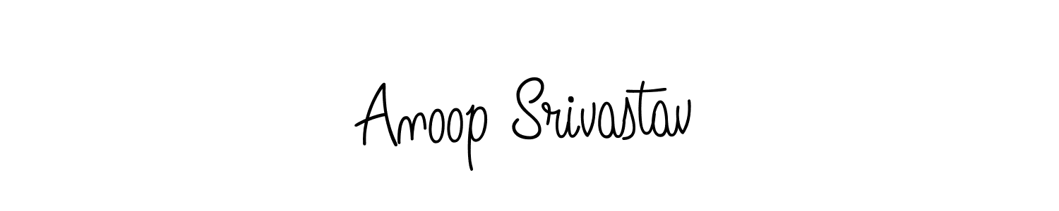 Also we have Anoop Srivastav name is the best signature style. Create professional handwritten signature collection using Angelique-Rose-font-FFP autograph style. Anoop Srivastav signature style 5 images and pictures png
