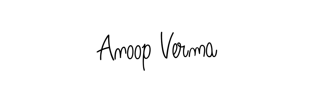 Angelique-Rose-font-FFP is a professional signature style that is perfect for those who want to add a touch of class to their signature. It is also a great choice for those who want to make their signature more unique. Get Anoop Verma name to fancy signature for free. Anoop Verma signature style 5 images and pictures png