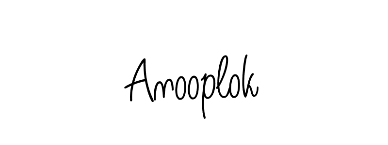 How to make Anooplok signature? Angelique-Rose-font-FFP is a professional autograph style. Create handwritten signature for Anooplok name. Anooplok signature style 5 images and pictures png