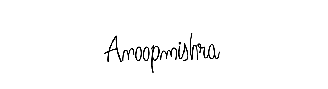 Make a beautiful signature design for name Anoopmishra. With this signature (Angelique-Rose-font-FFP) style, you can create a handwritten signature for free. Anoopmishra signature style 5 images and pictures png