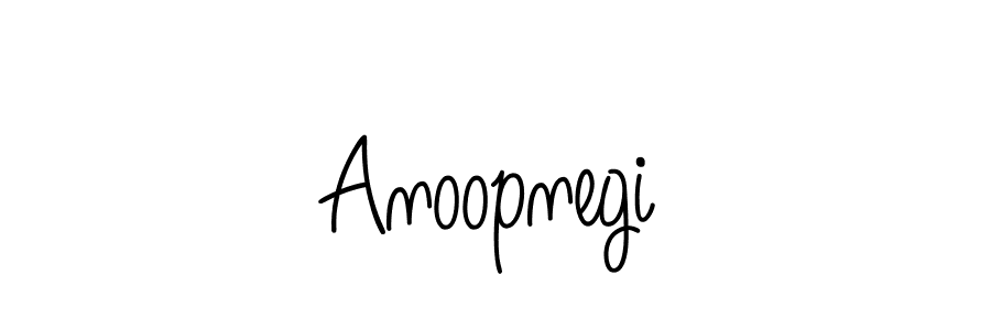 Create a beautiful signature design for name Anoopnegi. With this signature (Angelique-Rose-font-FFP) fonts, you can make a handwritten signature for free. Anoopnegi signature style 5 images and pictures png