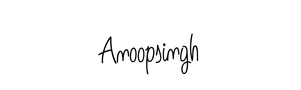You should practise on your own different ways (Angelique-Rose-font-FFP) to write your name (Anoopsingh) in signature. don't let someone else do it for you. Anoopsingh signature style 5 images and pictures png