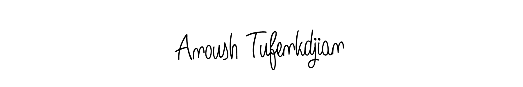 You can use this online signature creator to create a handwritten signature for the name Anoush Tufenkdjian. This is the best online autograph maker. Anoush Tufenkdjian signature style 5 images and pictures png