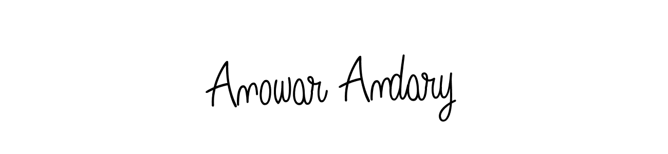 Similarly Angelique-Rose-font-FFP is the best handwritten signature design. Signature creator online .You can use it as an online autograph creator for name Anowar Andary. Anowar Andary signature style 5 images and pictures png