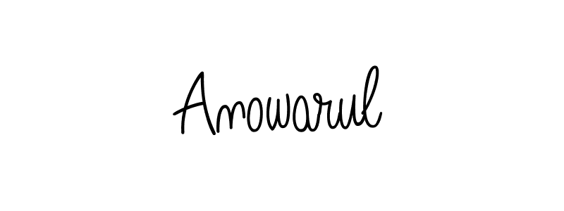 The best way (Angelique-Rose-font-FFP) to make a short signature is to pick only two or three words in your name. The name Anowarul include a total of six letters. For converting this name. Anowarul signature style 5 images and pictures png