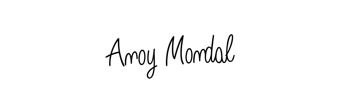 Anoy Mondal stylish signature style. Best Handwritten Sign (Angelique-Rose-font-FFP) for my name. Handwritten Signature Collection Ideas for my name Anoy Mondal. Anoy Mondal signature style 5 images and pictures png