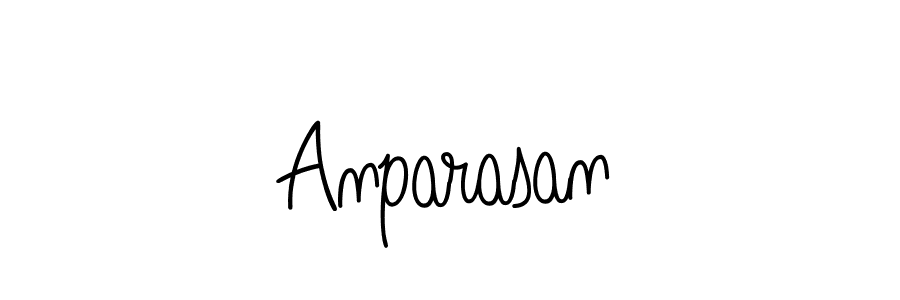 Make a beautiful signature design for name Anparasan. With this signature (Angelique-Rose-font-FFP) style, you can create a handwritten signature for free. Anparasan signature style 5 images and pictures png