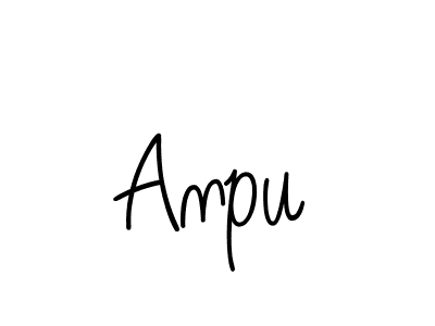 The best way (Angelique-Rose-font-FFP) to make a short signature is to pick only two or three words in your name. The name Anpu include a total of six letters. For converting this name. Anpu signature style 5 images and pictures png