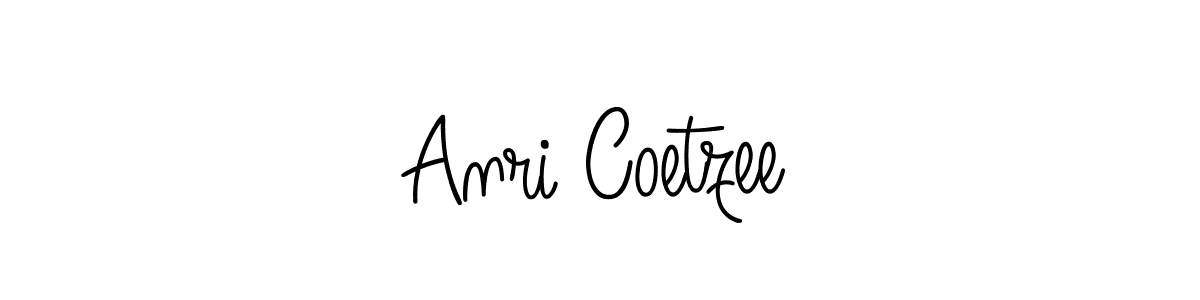 How to make Anri Coetzee name signature. Use Angelique-Rose-font-FFP style for creating short signs online. This is the latest handwritten sign. Anri Coetzee signature style 5 images and pictures png