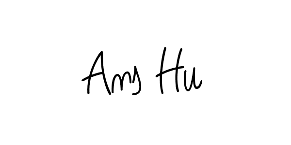 if you are searching for the best signature style for your name Ans Hu. so please give up your signature search. here we have designed multiple signature styles  using Angelique-Rose-font-FFP. Ans Hu signature style 5 images and pictures png