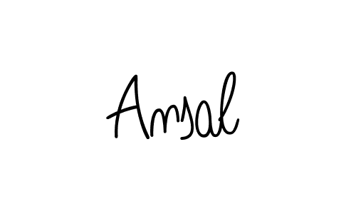 The best way (Angelique-Rose-font-FFP) to make a short signature is to pick only two or three words in your name. The name Ansal include a total of six letters. For converting this name. Ansal signature style 5 images and pictures png