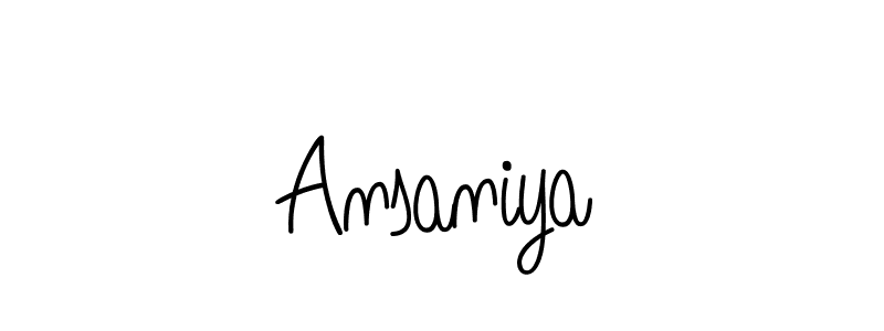 The best way (Angelique-Rose-font-FFP) to make a short signature is to pick only two or three words in your name. The name Ansaniya include a total of six letters. For converting this name. Ansaniya signature style 5 images and pictures png