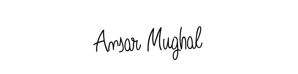 Design your own signature with our free online signature maker. With this signature software, you can create a handwritten (Angelique-Rose-font-FFP) signature for name Ansar Mughal. Ansar Mughal signature style 5 images and pictures png