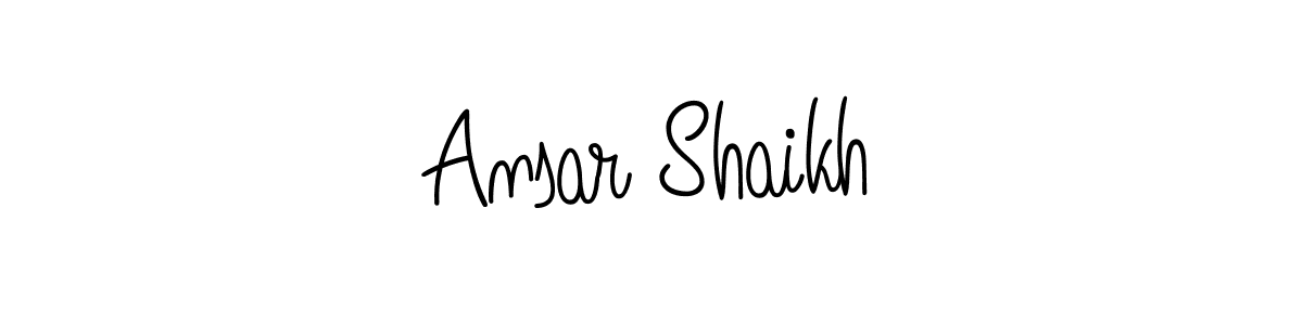 Also we have Ansar Shaikh name is the best signature style. Create professional handwritten signature collection using Angelique-Rose-font-FFP autograph style. Ansar Shaikh signature style 5 images and pictures png
