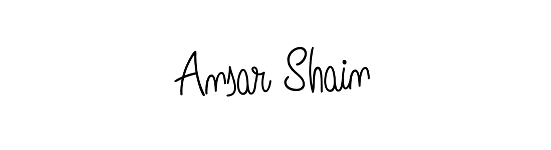 Make a beautiful signature design for name Ansar Shain. Use this online signature maker to create a handwritten signature for free. Ansar Shain signature style 5 images and pictures png