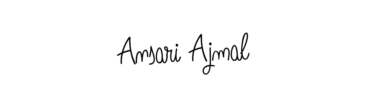 Create a beautiful signature design for name Ansari Ajmal. With this signature (Angelique-Rose-font-FFP) fonts, you can make a handwritten signature for free. Ansari Ajmal signature style 5 images and pictures png