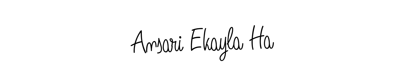 It looks lik you need a new signature style for name Ansari Ekayla Ha. Design unique handwritten (Angelique-Rose-font-FFP) signature with our free signature maker in just a few clicks. Ansari Ekayla Ha signature style 5 images and pictures png