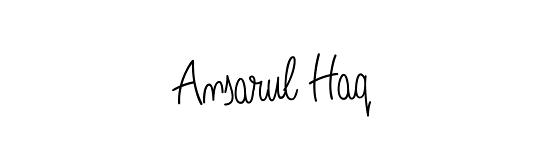 Create a beautiful signature design for name Ansarul Haq. With this signature (Angelique-Rose-font-FFP) fonts, you can make a handwritten signature for free. Ansarul Haq signature style 5 images and pictures png