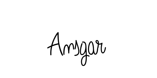 Ansgar stylish signature style. Best Handwritten Sign (Angelique-Rose-font-FFP) for my name. Handwritten Signature Collection Ideas for my name Ansgar. Ansgar signature style 5 images and pictures png