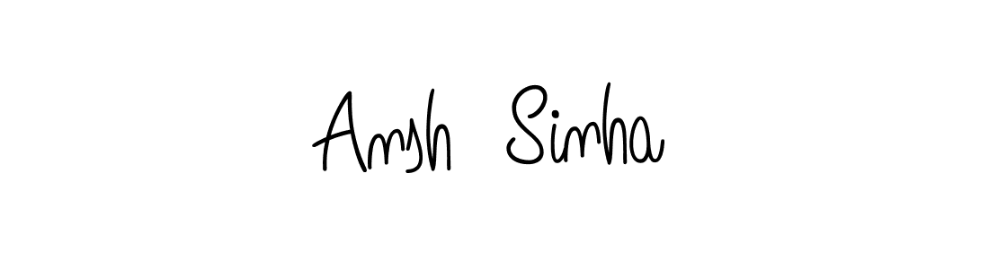Angelique-Rose-font-FFP is a professional signature style that is perfect for those who want to add a touch of class to their signature. It is also a great choice for those who want to make their signature more unique. Get Ansh  Sinha name to fancy signature for free. Ansh  Sinha signature style 5 images and pictures png