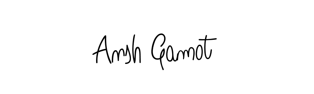 Also You can easily find your signature by using the search form. We will create Ansh Gamot name handwritten signature images for you free of cost using Angelique-Rose-font-FFP sign style. Ansh Gamot signature style 5 images and pictures png