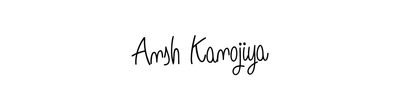 Make a beautiful signature design for name Ansh Kanojiya. With this signature (Angelique-Rose-font-FFP) style, you can create a handwritten signature for free. Ansh Kanojiya signature style 5 images and pictures png