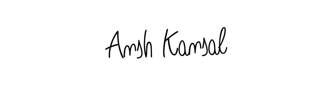 Create a beautiful signature design for name Ansh Kansal. With this signature (Angelique-Rose-font-FFP) fonts, you can make a handwritten signature for free. Ansh Kansal signature style 5 images and pictures png