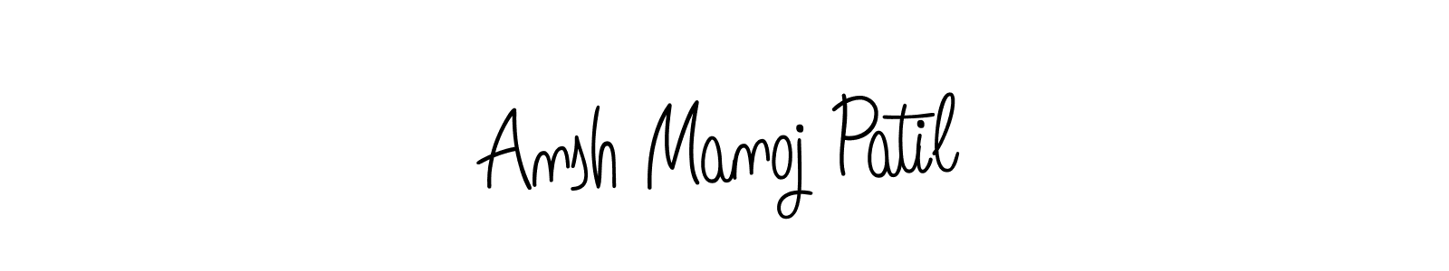 if you are searching for the best signature style for your name Ansh Manoj Patil. so please give up your signature search. here we have designed multiple signature styles  using Angelique-Rose-font-FFP. Ansh Manoj Patil signature style 5 images and pictures png