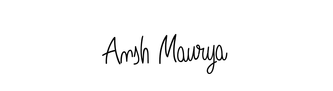 Design your own signature with our free online signature maker. With this signature software, you can create a handwritten (Angelique-Rose-font-FFP) signature for name Ansh Maurya. Ansh Maurya signature style 5 images and pictures png