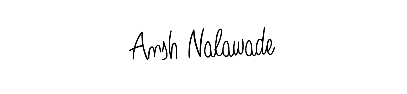 Similarly Angelique-Rose-font-FFP is the best handwritten signature design. Signature creator online .You can use it as an online autograph creator for name Ansh Nalawade. Ansh Nalawade signature style 5 images and pictures png