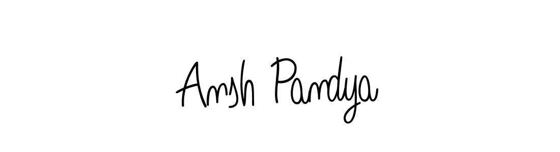 Also we have Ansh Pandya name is the best signature style. Create professional handwritten signature collection using Angelique-Rose-font-FFP autograph style. Ansh Pandya signature style 5 images and pictures png