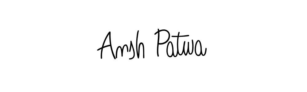 How to make Ansh Patwa signature? Angelique-Rose-font-FFP is a professional autograph style. Create handwritten signature for Ansh Patwa name. Ansh Patwa signature style 5 images and pictures png