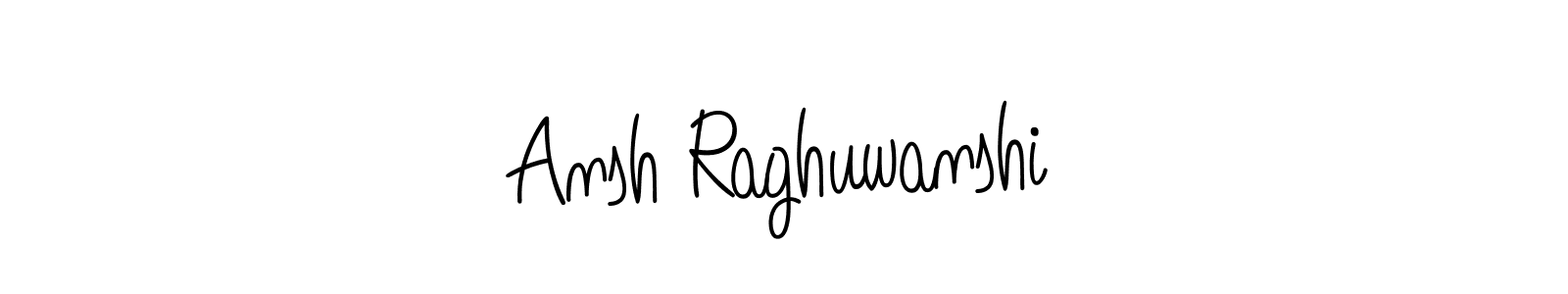 Design your own signature with our free online signature maker. With this signature software, you can create a handwritten (Angelique-Rose-font-FFP) signature for name Ansh Raghuwanshi. Ansh Raghuwanshi signature style 5 images and pictures png