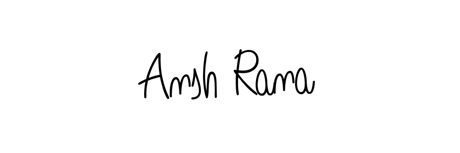 Ansh Rana stylish signature style. Best Handwritten Sign (Angelique-Rose-font-FFP) for my name. Handwritten Signature Collection Ideas for my name Ansh Rana. Ansh Rana signature style 5 images and pictures png