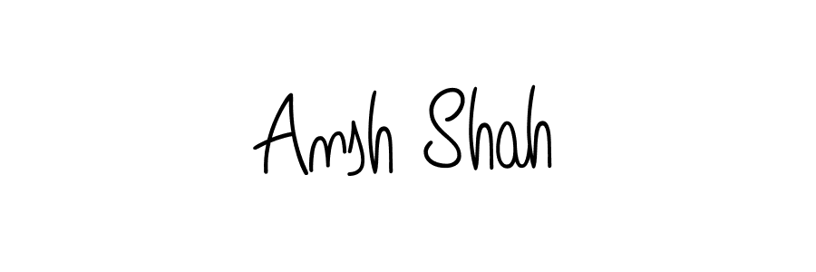 Ansh Shah stylish signature style. Best Handwritten Sign (Angelique-Rose-font-FFP) for my name. Handwritten Signature Collection Ideas for my name Ansh Shah. Ansh Shah signature style 5 images and pictures png