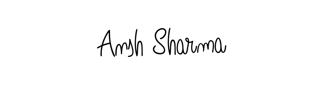 Make a beautiful signature design for name Ansh Sharma. With this signature (Angelique-Rose-font-FFP) style, you can create a handwritten signature for free. Ansh Sharma signature style 5 images and pictures png