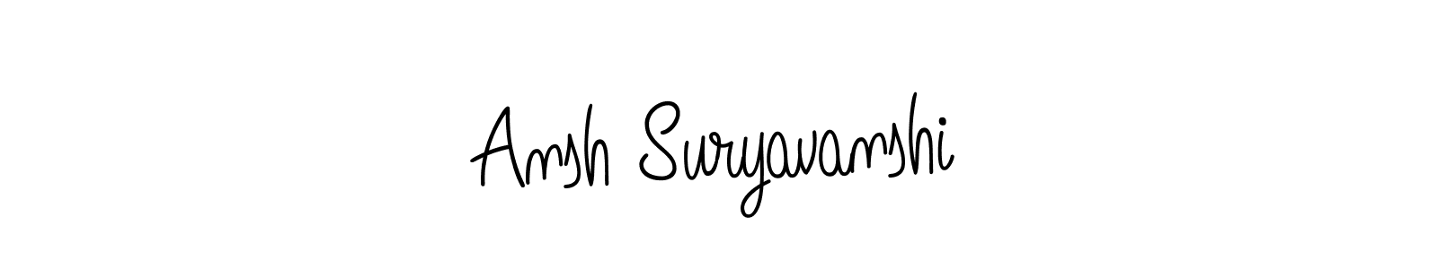 Also we have Ansh Suryavanshi name is the best signature style. Create professional handwritten signature collection using Angelique-Rose-font-FFP autograph style. Ansh Suryavanshi signature style 5 images and pictures png