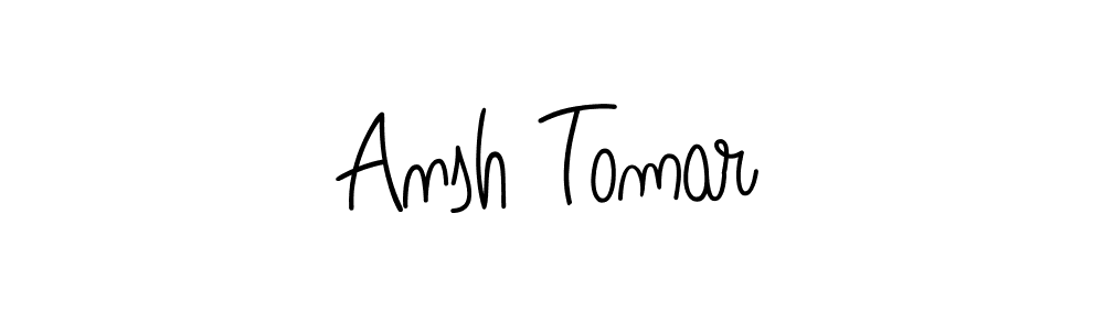 Design your own signature with our free online signature maker. With this signature software, you can create a handwritten (Angelique-Rose-font-FFP) signature for name Ansh Tomar. Ansh Tomar signature style 5 images and pictures png
