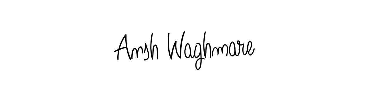 Create a beautiful signature design for name Ansh Waghmare. With this signature (Angelique-Rose-font-FFP) fonts, you can make a handwritten signature for free. Ansh Waghmare signature style 5 images and pictures png