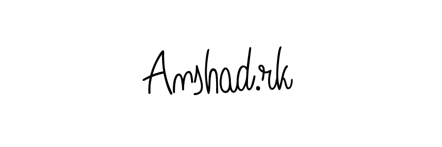 if you are searching for the best signature style for your name Anshad.rk. so please give up your signature search. here we have designed multiple signature styles  using Angelique-Rose-font-FFP. Anshad.rk signature style 5 images and pictures png