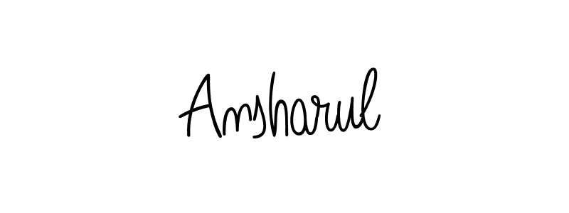 How to Draw Ansharul signature style? Angelique-Rose-font-FFP is a latest design signature styles for name Ansharul. Ansharul signature style 5 images and pictures png